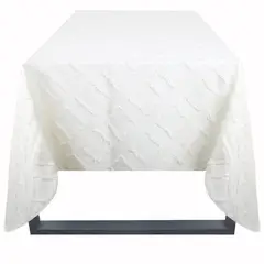 JUST HOME COLLECTION - Mantel Jacquard Cuadrado 180x180cm Blanco