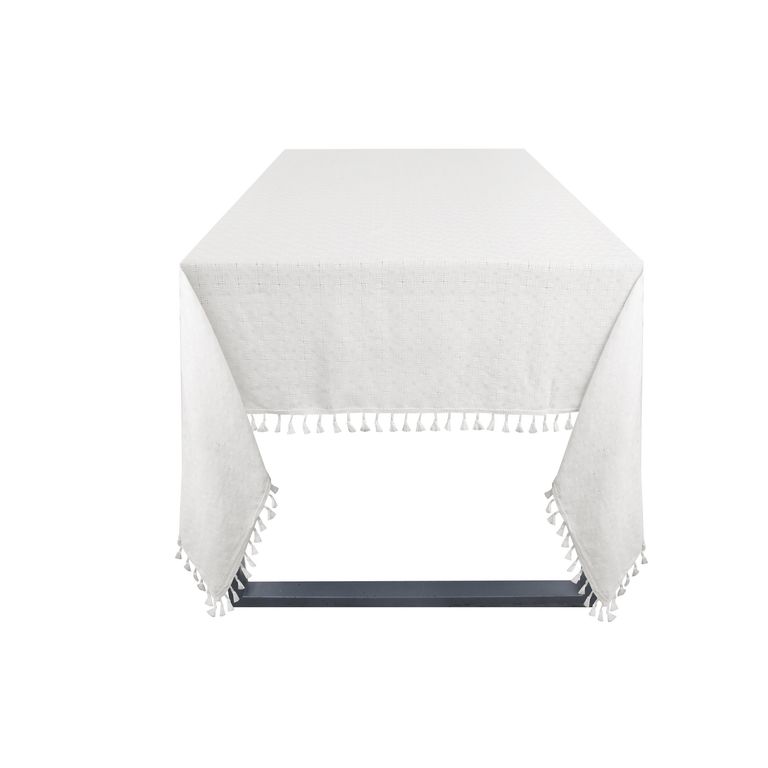 Mantel Rectangular 180x240cm Borde con Borlas
