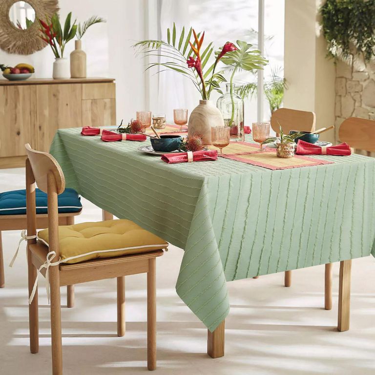 Mantel Jacquard Rectangular 180x240cm Verde