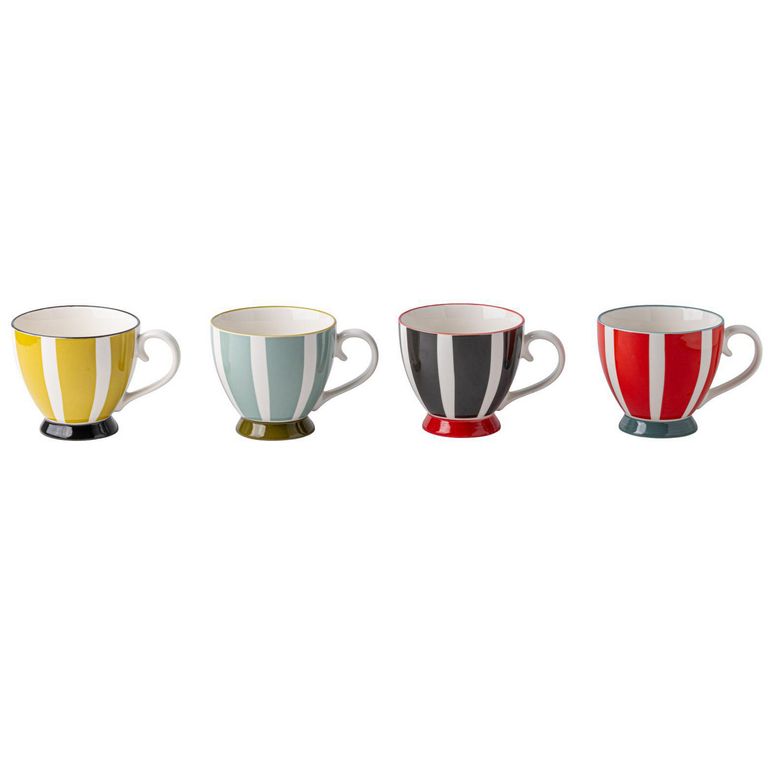 Taza de Cerámica 445ml Diseños Panel Colores Surtidos