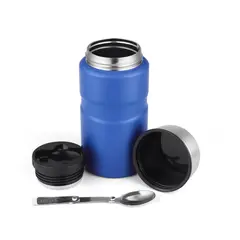 JUST HOME COLLECTION - Termo de Comida 750ml Azul Acero Inoxidable