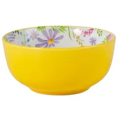 JUST HOME COLLECTION - Bowl Flores Amarillo 13.5 cm