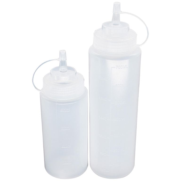 Set De 2 Botellas Para Salsa.