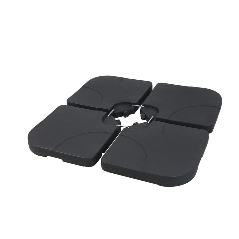 Base para Sombrilla Polietileno 4 piezas