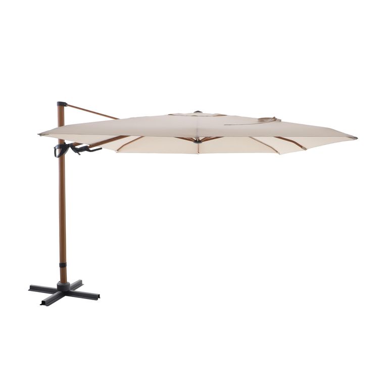 Sombrilla Aluminio Lateral 3x3m Natural - No incluye base