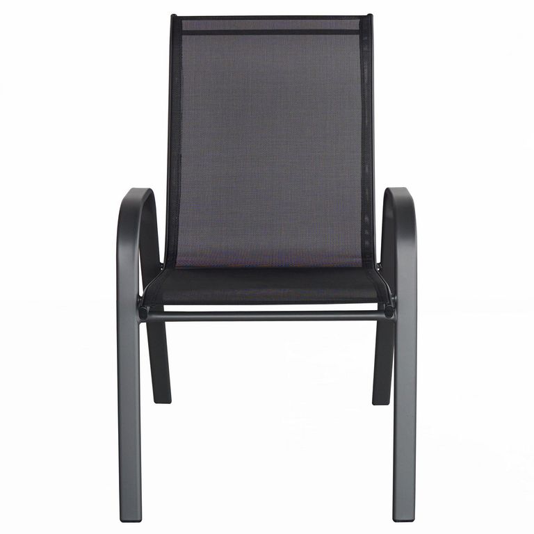 Silla para Terraza Sling Negro 91x55x74 cm