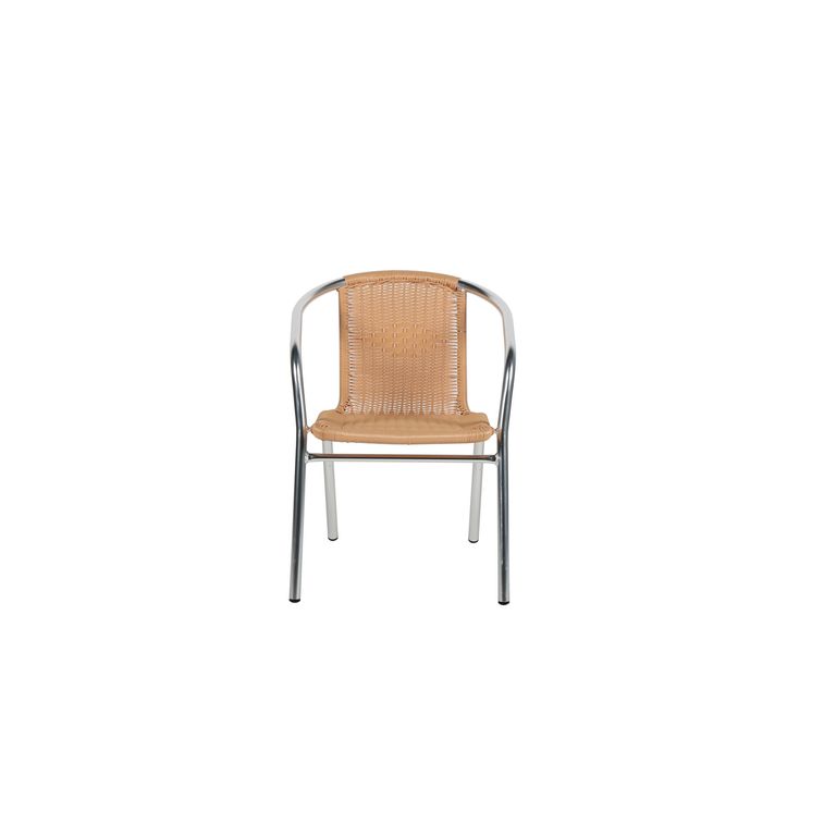 Silla para Terraza Ratan Beige 76x54x56 cm