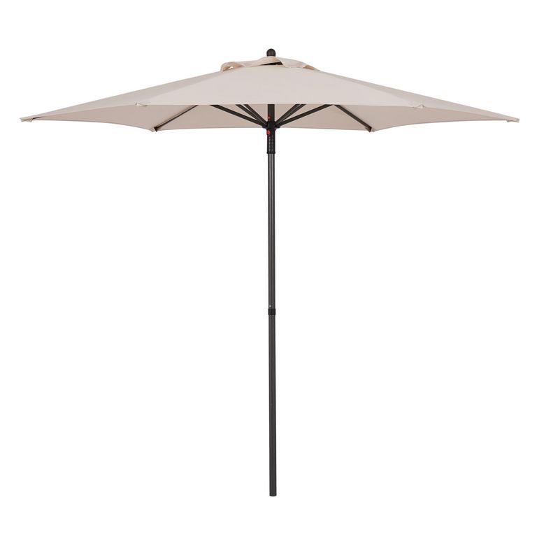 Sombrilla Push Up Hexagonal 2.3m Natural - No incluye base