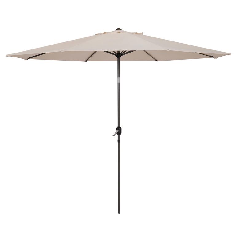 Sombrilla Acero Central 3.3m Natural - No incluye base