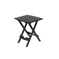 JUST HOME COLLECTION - Mesa de Resina Plegable 44x38x50 cm Negro