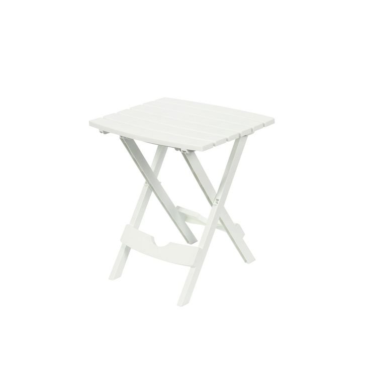 Mesa de Resina Plegable 44x38x50 cm Blanco