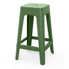KETER - Silla Bar De Resina Lucca Verde Para Terraza 65x38.4x38.4 Cm