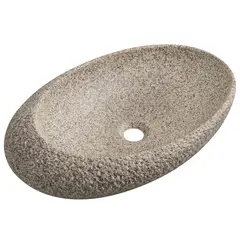 SENSI DACQUA - Lavamanos Ovalada Piedra 56.5x13.5x36.5cm