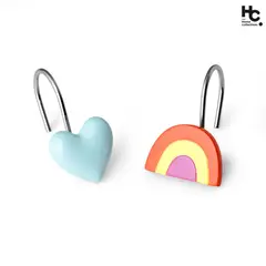JUST HOME COLLECTION - Set x12 Ganchos Rainbow