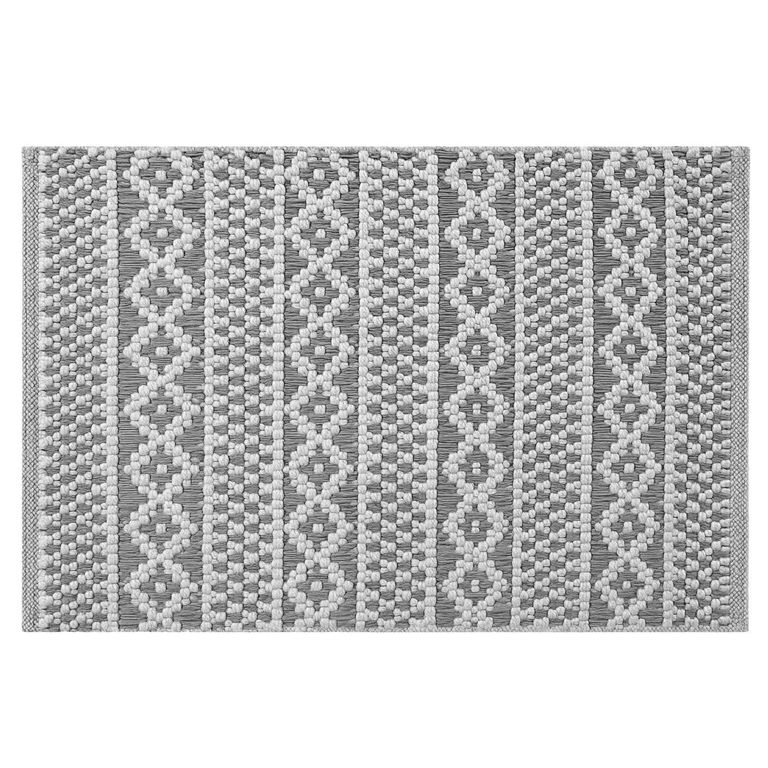 Limpia Pies de Baño Algodón Clair 40x60 cm Gris