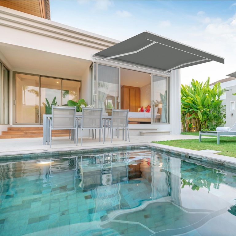 Toldo Retráctil 2.90x2m Gris