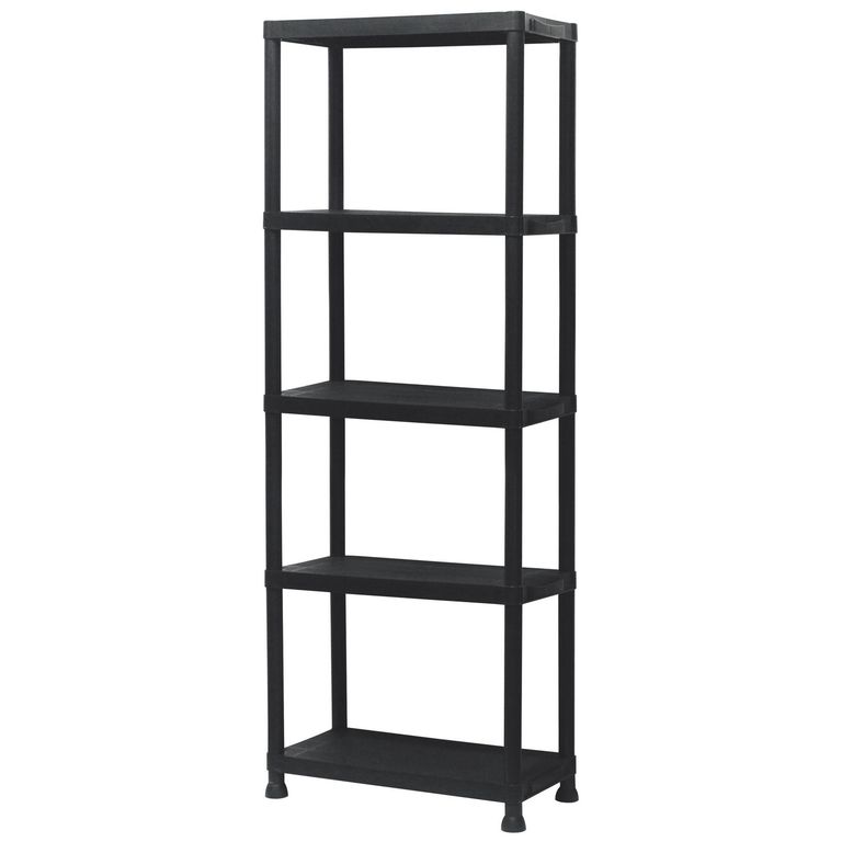 Estante de Polipropileno 5 Niveles 61x171x31cm Negro