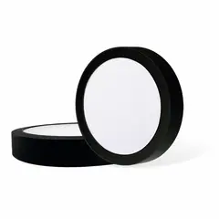 DAIRU - Panel LED Circular Sobremontaje 18W Luz Cálida Negro