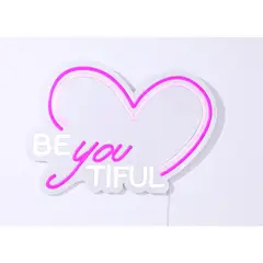 JUST HOME COLLECTION - Espejo Decorativo LED Figura Corazón 41.8x38.4cm