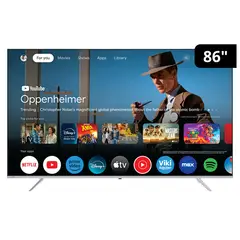 JVC - Televisor QLED 86 " 4K Ultra HD Google TV LT-86KM748