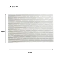 JUST HOME COLLECTION - Piso de Baño Antideslizante Geométrico 40x65 cm Multicolor