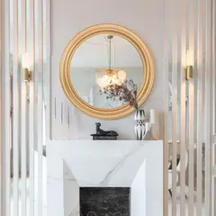 JUST HOME COLLECTION - Espejo Redondo Marina 80x80 cm Dorado