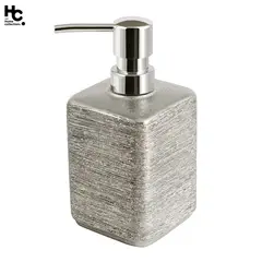 JUST HOME COLLECTION - Dispensador de Jabón Striation Plata Plateado