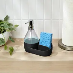 UMBRA - Dispensador De Jabón Con Organizador Negro