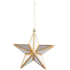 DEAR SANTA - Adorno Navidad Estrella Dorado 14cm