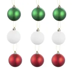 DEAR SANTA - Set 9 Esferas Navidad 6cm