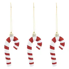 DEAR SANTA - Set 3 Bastón Navidad 9cm