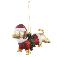 DEAR SANTA - Adorno Perro Navidad 11cm