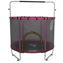 DO IT - Trampolín con Accesorios 137x168x137 cm Rosado