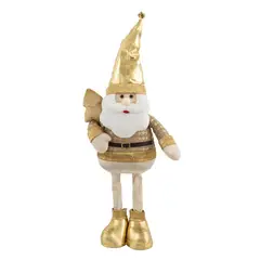 DEAR SANTA - Santa Piernas Largas Dorado 63cm
