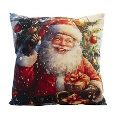 DEAR SANTA - Cojín Navideño Santa con LED