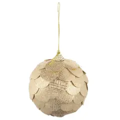 DEAR SANTA - Esfera de Navidad Dorado 8cm