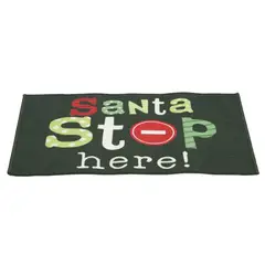 DEAR SANTA - Tapete Navideño 44x76 cm Negro PO