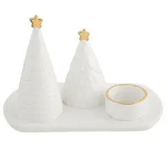 DEAR SANTA - Portavela Árboles Blancos