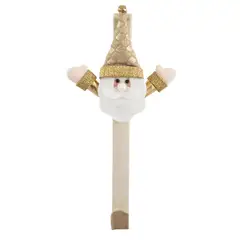 DEAR SANTA - Soporte Corona Santa Dorado 31cm