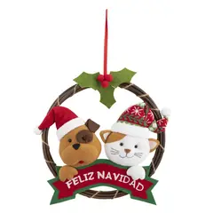 DEAR SANTA - Corona Perro y Gato 33 cm Pet Glam
