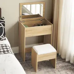 JUST HOME COLLECTION - Juego de Tocador Lindy 1 Cajón 60x74x40 cm