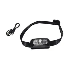 KLIMBER - Linterna Frontal Carga USB 100 lm Negro