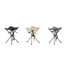 KLIMBER - Banqueta Camping Plegable 4 Patas 33x48x33 cm Multicolor