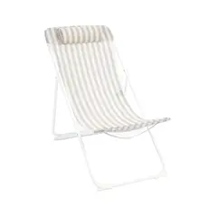KLIMBER - Silla Playa 3 Posiciones 55x89x87 cm Gris