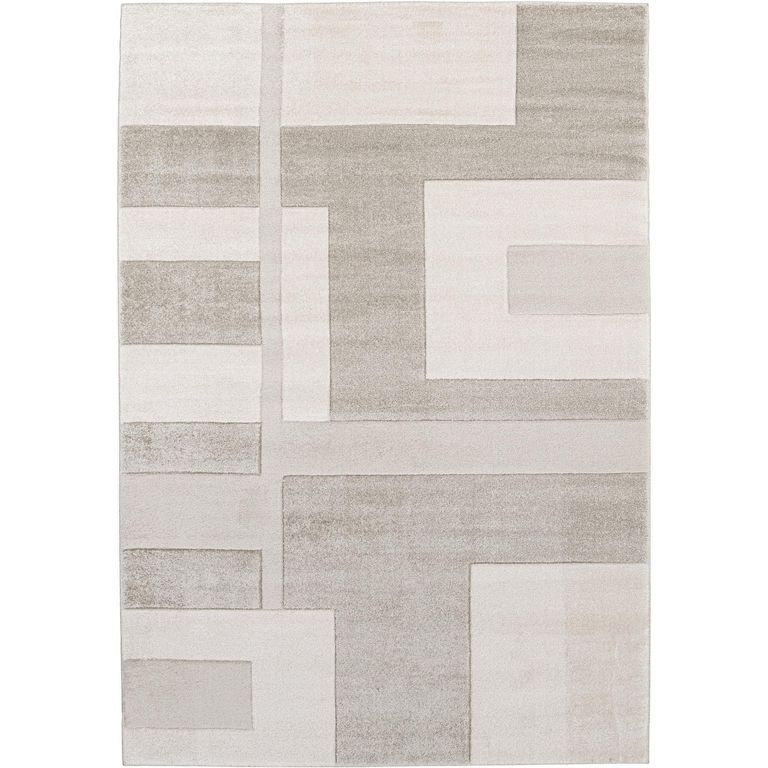 Bajada Luna Shuffle 60x115 cm Polipropileno Gris, Beige