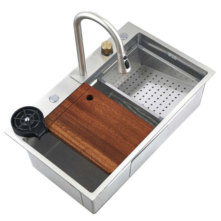 Lavaplatos Multifuncional 75x22x46 cm Acero inoxidable