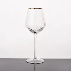 JUST HOME COLLECTION - Copa de Vino Ring Dorado 460ml