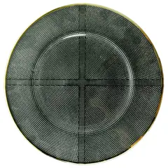 JUST HOME COLLECTION - Base de Plato Ring Dorado Navidad 33cm