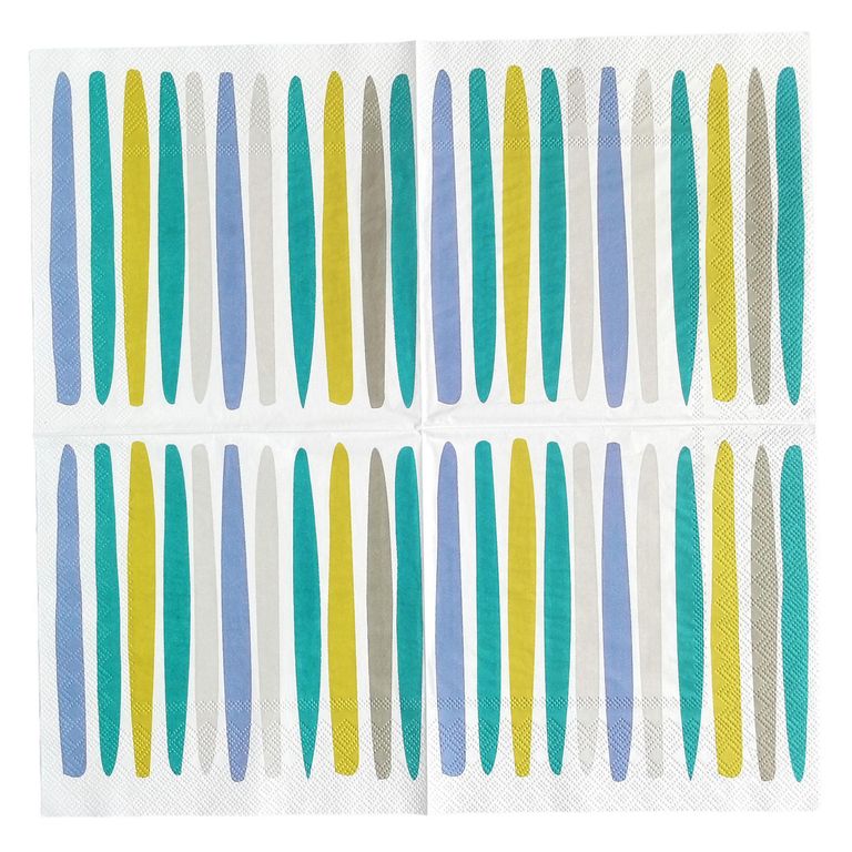 Servilleta De Papel Azul Limón Surtido
