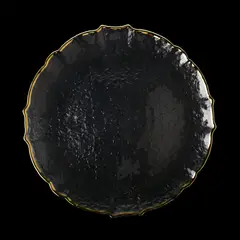 JUST HOME COLLECTION - Base de Plato Borde Dorado Navidad 33cm